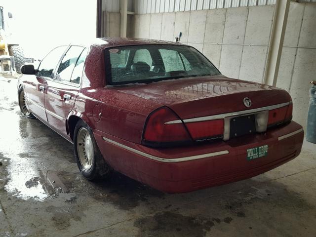 2MEFM75W7WX656161 - 1998 MERCURY GRAND MARQ RED photo 3