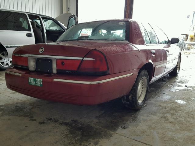 2MEFM75W7WX656161 - 1998 MERCURY GRAND MARQ RED photo 4