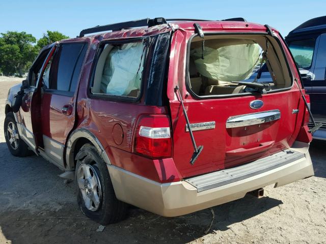 1FMFU17529LA07674 - 2009 FORD EXPEDITION RED photo 3