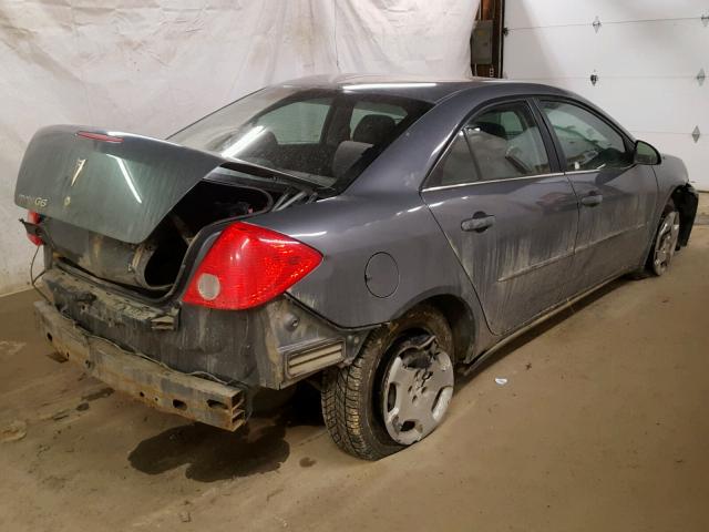 1G2ZF57B484104851 - 2008 PONTIAC G6 VALUE L GRAY photo 4