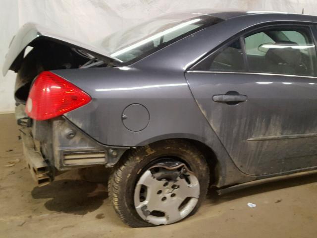 1G2ZF57B484104851 - 2008 PONTIAC G6 VALUE L GRAY photo 9