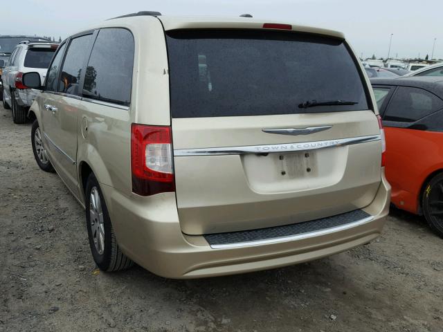 2A4RR8DG2BR665830 - 2011 CHRYSLER TOWN & COU GOLD photo 3