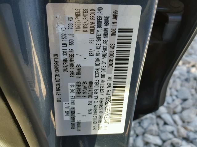 JM1DE1KY9E0175205 - 2014 MAZDA MAZDA2 SPO 蓝色 照片 10