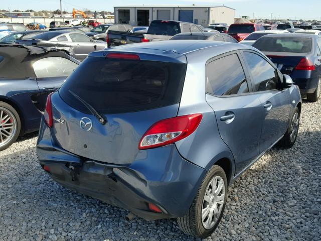 JM1DE1KY9E0175205 - 2014 MAZDA MAZDA2 SPO 蓝色 照片 4