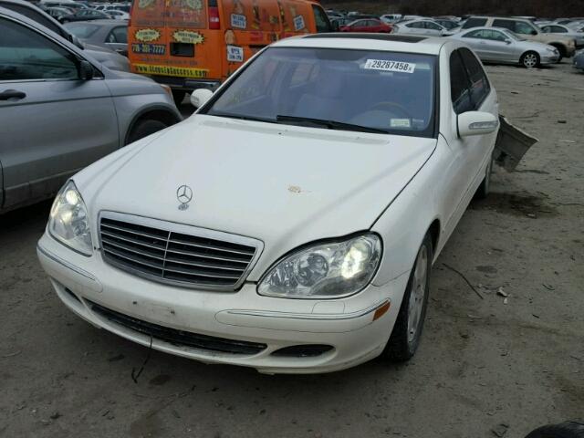 WDBNG83J24A401892 - 2004 MERCEDES-BENZ S 430 4MAT WHITE photo 2