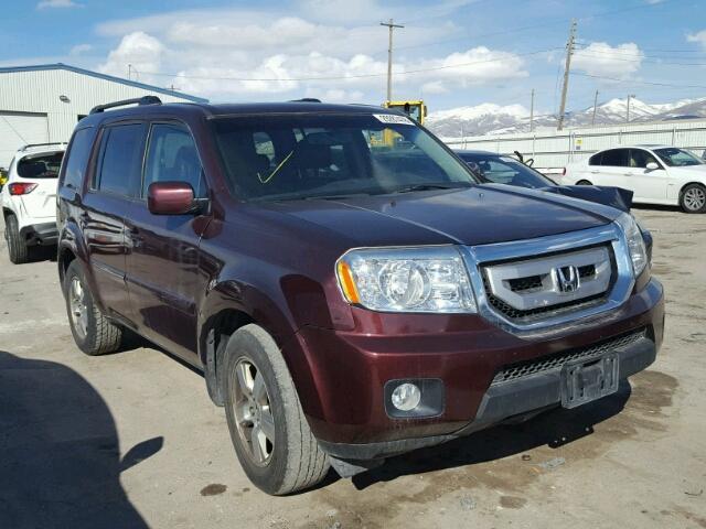 5FNYF48569B026383 - 2009 HONDA PILOT EXL RED photo 1