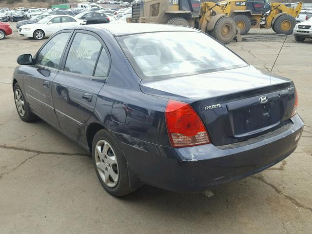 KMHDN46D35U117460 - 2005 HYUNDAI ELANTRA GL BLUE photo 3