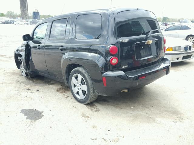 3GNCA13B59S609188 - 2009 CHEVROLET HHR LS შავი ფოტო 3