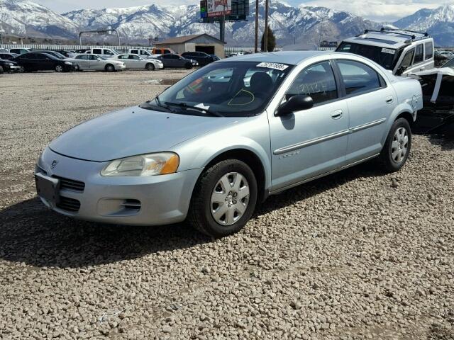 1B3EJ46U11N598657 - 2001 DODGE STRATUS SE BLUE photo 2