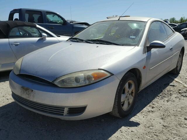 1ZWFT61L515614293 - 2001 MERCURY COUGAR V6 GRAY photo 2