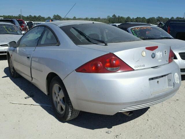 1ZWFT61L515614293 - 2001 MERCURY COUGAR V6 GRAY photo 3