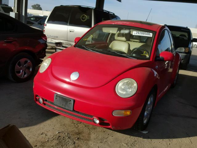 3VWCK21C12M438311 - 2002 VOLKSWAGEN NEW BEETLE 红色 照片 2