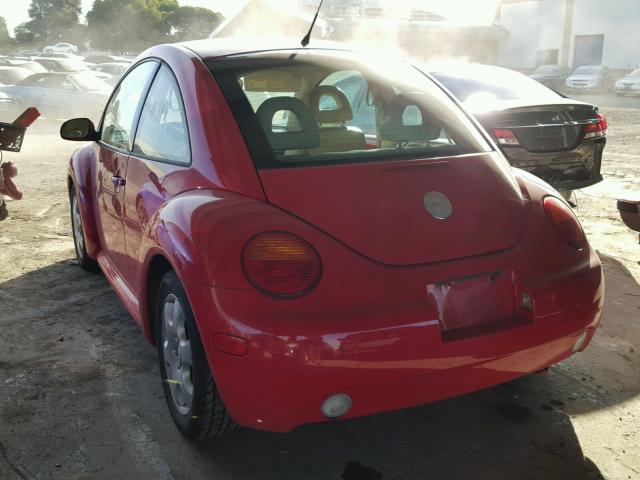 3VWCK21C12M438311 - 2002 VOLKSWAGEN NEW BEETLE 红色 照片 3