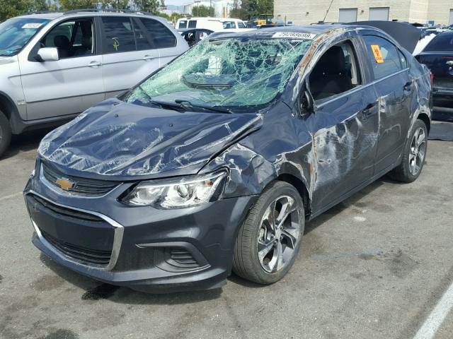 1G1JF5SB0H4133787 - 2017 CHEVROLET SONIC PREM CHARCOAL photo 2