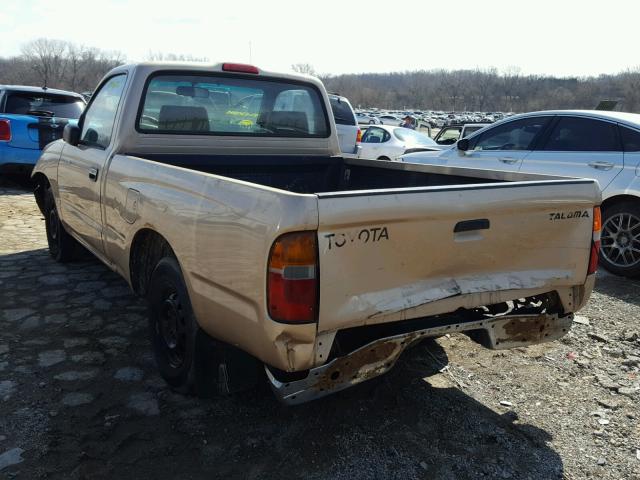 4TANL42N7XZ530416 - 1999 TOYOTA TACOMA BROWN photo 3