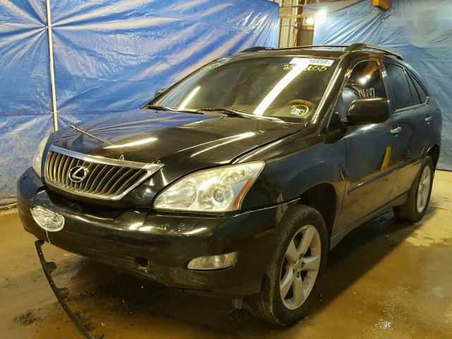 2T2HK31U58C089366 - 2008 LEXUS RX 350 BLACK photo 2