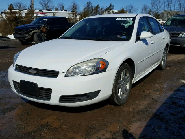 2G1WG5EK5B1293620 - 2011 CHEVROLET IMPALA LT WHITE photo 2