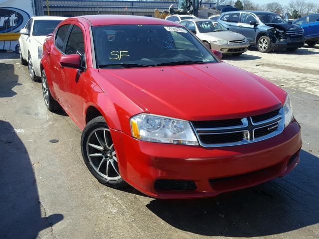 1B3BD1FB5BN526434 - 2011 DODGE AVENGER MA RED photo 1