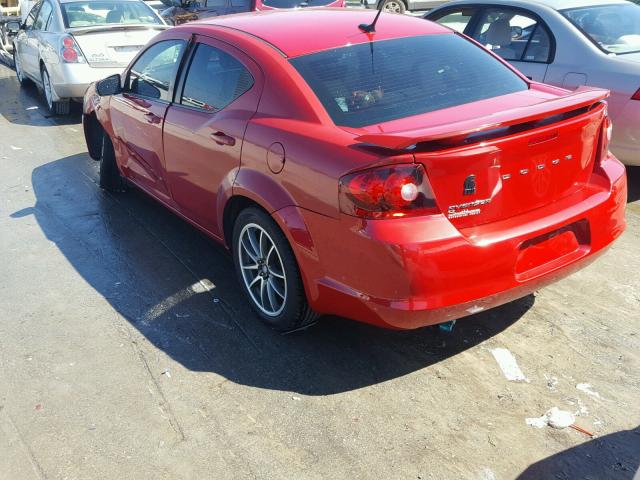 1B3BD1FB5BN526434 - 2011 DODGE AVENGER MA RED photo 3