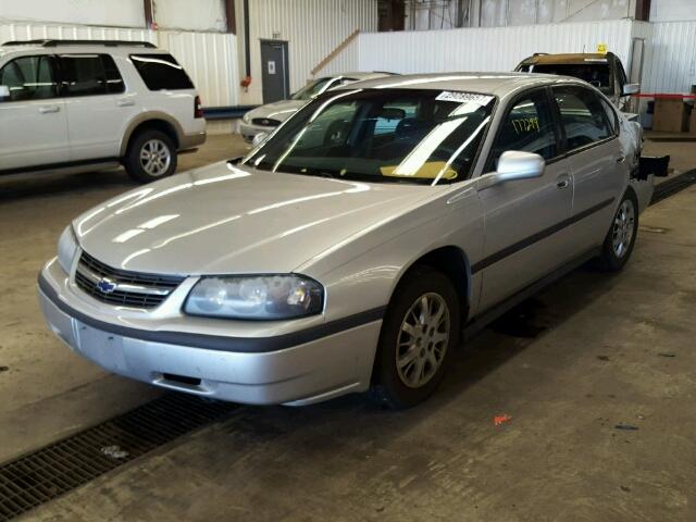 2G1WF55K239326594 - 2003 CHEVROLET IMPALA SILVER photo 2