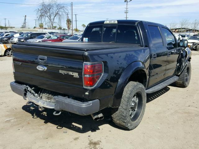 1FTFW1R68DFD70489 - 2013 FORD F150 SVT R BLACK photo 4