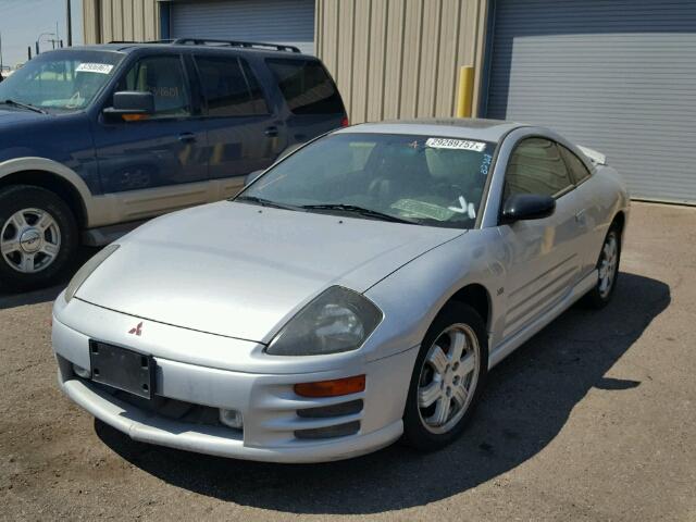 4A3AC54L4YE049534 - 2000 MITSUBISHI ECLIPSE GT SILVER photo 2