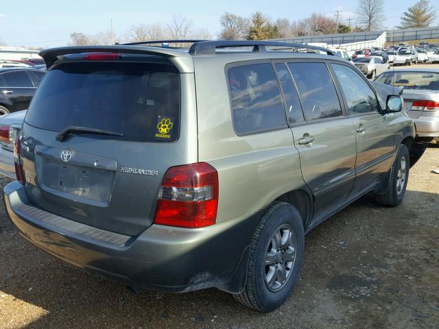 JTEDP21A670127857 - 2007 TOYOTA HIGHLANDER GREEN photo 4