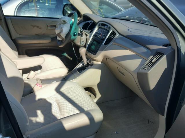 JTEDP21A670127857 - 2007 TOYOTA HIGHLANDER GREEN photo 5