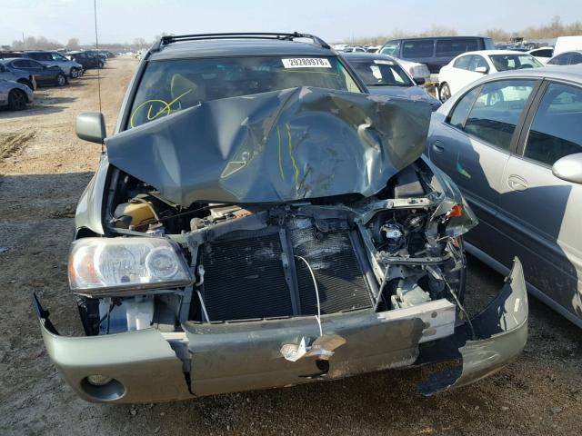 JTEDP21A670127857 - 2007 TOYOTA HIGHLANDER GREEN photo 9