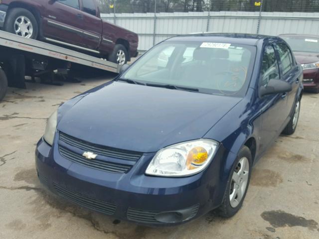 1G1AK58F087244439 - 2008 CHEVROLET COBALT LS BLUE photo 2