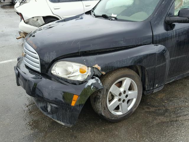 3GNCA23P28S659336 - 2008 CHEVROLET HHR LT BLACK photo 9