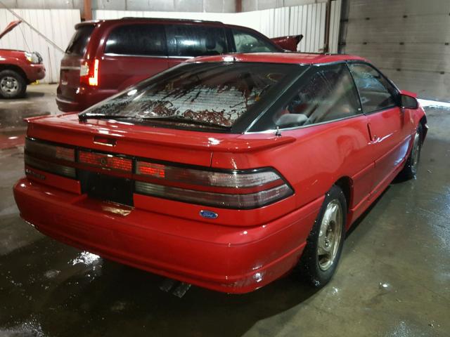 1ZVPT22L2M5184467 - 1991 FORD PROBE GT RED photo 4