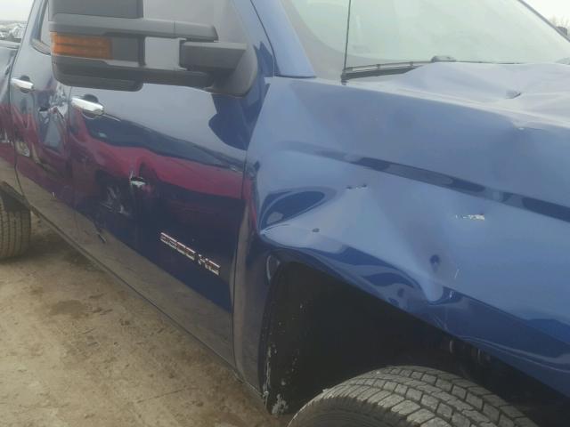 1GC2KUEG4HZ403955 - 2017 CHEVROLET SILVERADO BLUE photo 9