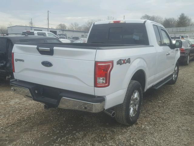 1FTEX1EP6FFA69360 - 2015 FORD F150 SUPER WHITE photo 4