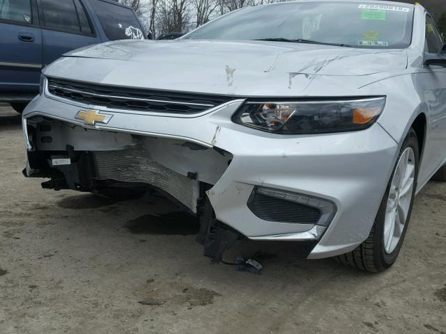 1G1ZE5ST5GF354738 - 2016 CHEVROLET MALIBU LT SILVER photo 9