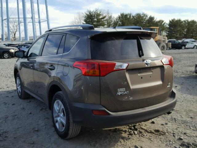 2T3BFREV6FW391885 - 2015 TOYOTA RAV4 LE BROWN photo 3