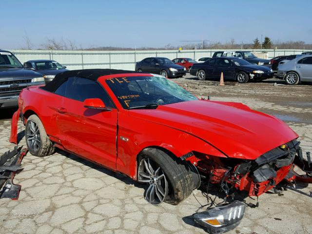 1FATP8FF2F5434344 - 2015 FORD MUSTANG GT RED photo 1