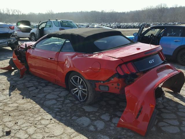1FATP8FF2F5434344 - 2015 FORD MUSTANG GT RED photo 3