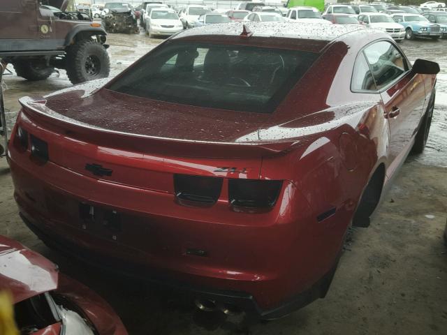2G1FL1EP2D9802535 - 2013 CHEVROLET CAMARO ZL1 红色 照片 4