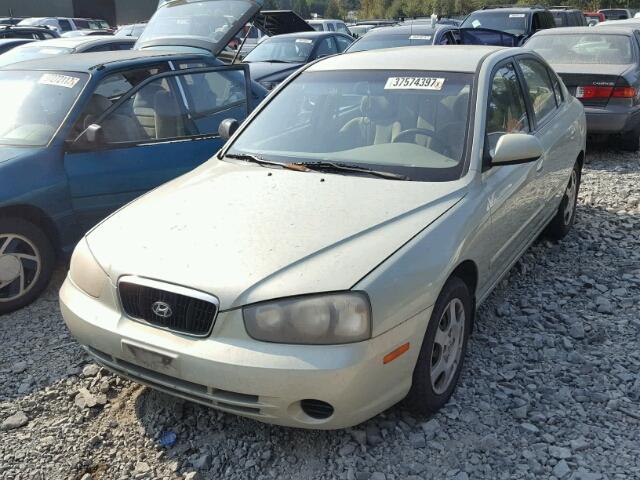 KMHDN45D33U683102 - 2003 HYUNDAI ELANTRA GL GREEN photo 2