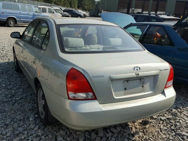 KMHDN45D33U683102 - 2003 HYUNDAI ELANTRA GL GREEN photo 3