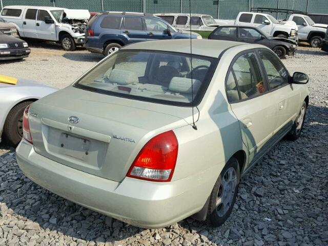 KMHDN45D33U683102 - 2003 HYUNDAI ELANTRA GL GREEN photo 4