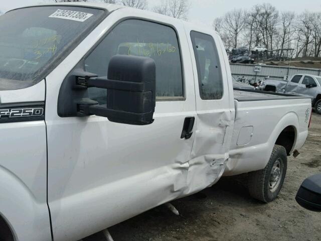 1FT7X2B66FEC20472 - 2015 FORD F250 SUPER WHITE photo 9