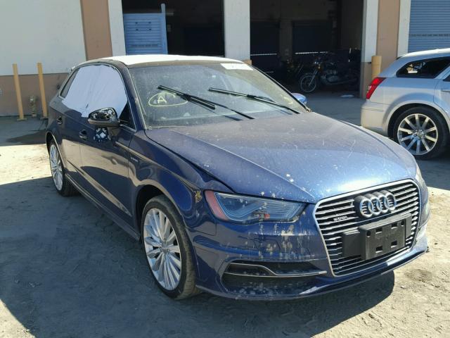 WAUTPBFF6GA033635 - 2016 AUDI A3 E-TRON BLUE photo 1