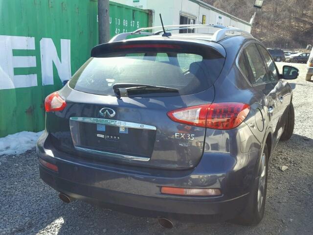 JNKAJ09F78M354514 - 2008 INFINITI EX35 BASE BLACK photo 4