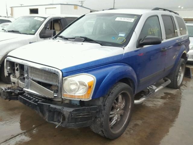 1D4HD38K26F150666 - 2006 DODGE DURANGO SX BLUE photo 2