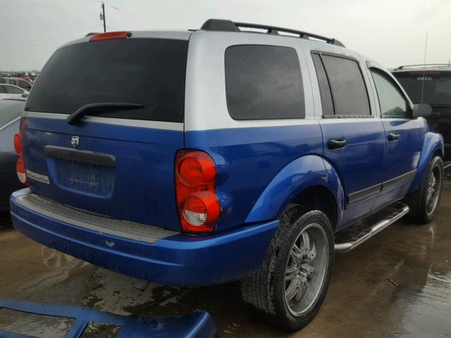 1D4HD38K26F150666 - 2006 DODGE DURANGO SX BLUE photo 4