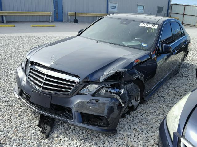 WDDHF8HBXBA492349 - 2011 MERCEDES-BENZ E 350 4MAT BLACK photo 2