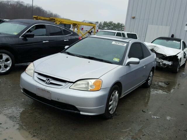 1HGEM22042L083678 - 2002 HONDA CIVIC EX Gümüş foto 2