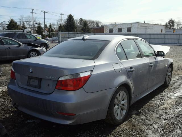 WBANB33555CN63833 - 2005 BMW 545 I BLUE photo 4